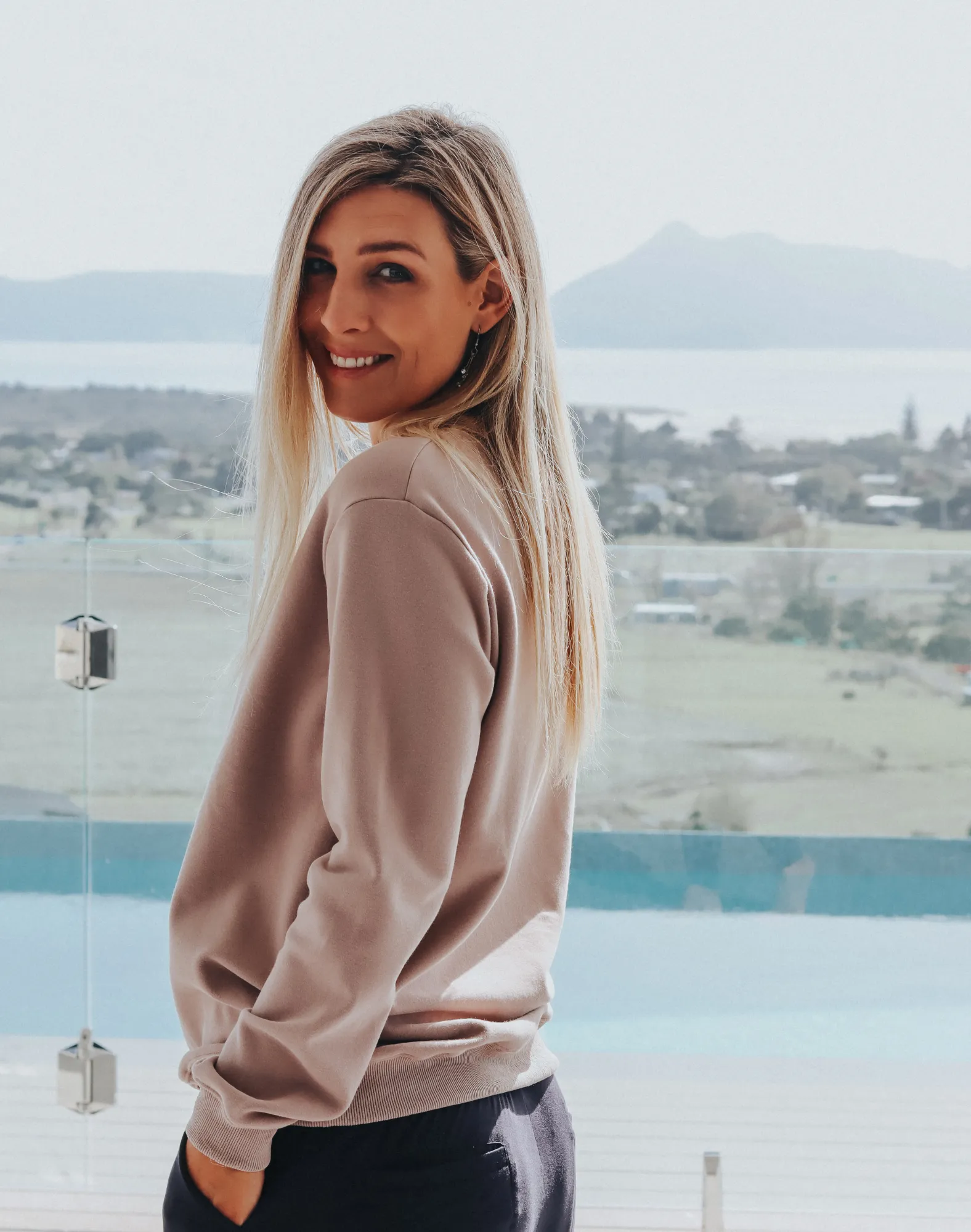 ** CLEARANCE ** Non BF - Women's Sweatshirt | Jackson Crew Camel