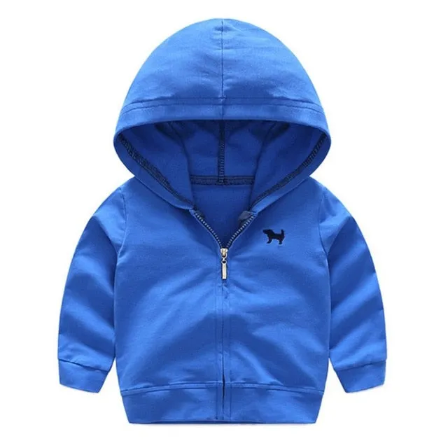 0-4Y Baby  Baby Clothing Autumn New  Bright Color Sports Jacket Newborn Hoodies