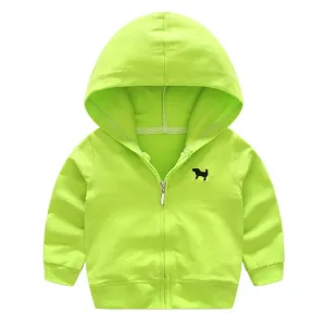 0-4Y Baby  Baby Clothing Autumn New  Bright Color Sports Jacket Newborn Hoodies