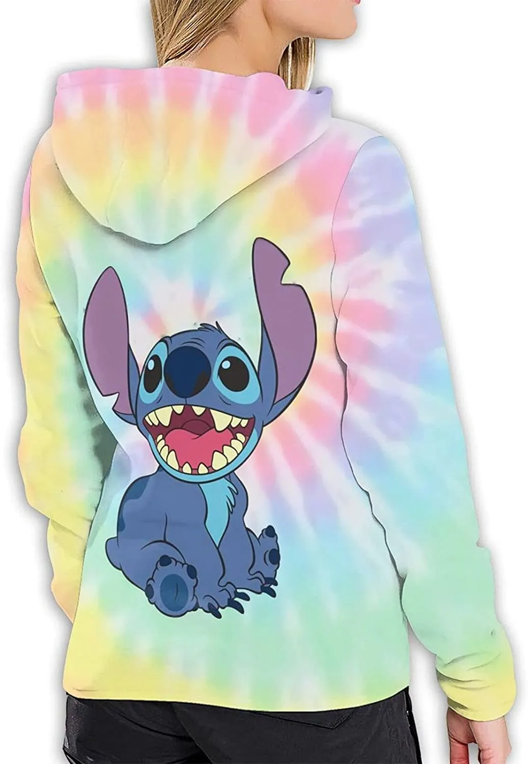 3D Cute lilo Stitch Hoodie Pullover Sweatshirt Novelty Anime Hoodies