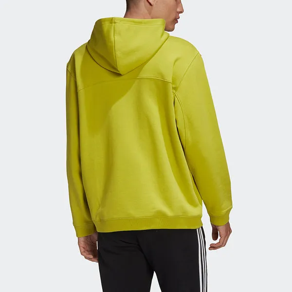 adidas originals Fashion Hoody Casual Sports Pullover Green Yellow