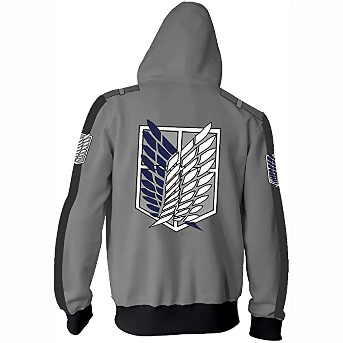 Attack on Titan Unisex Collage Pullover Hoodie Sweatshirt Cosplay Costume