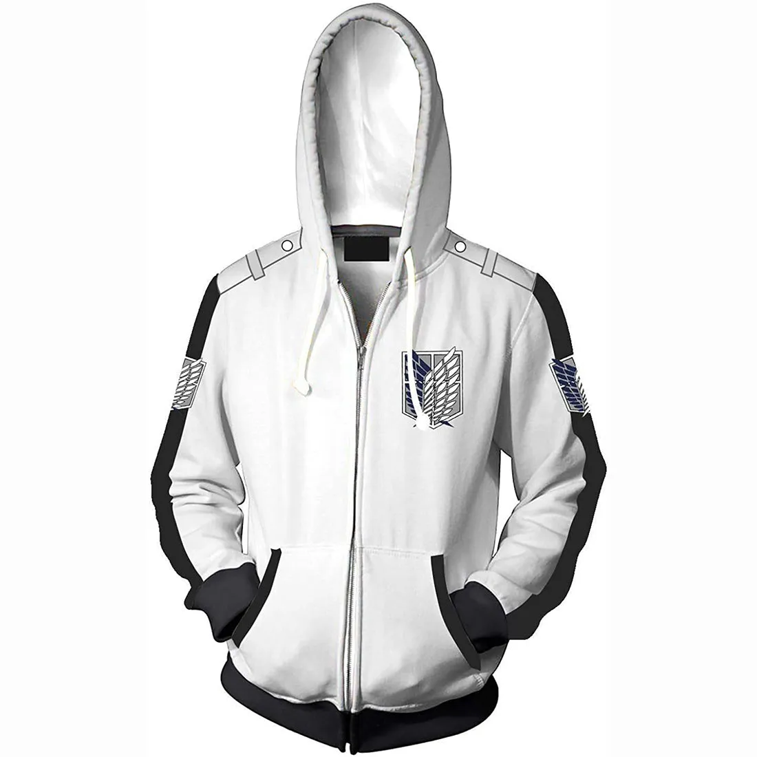 Attack on Titan Unisex Collage Pullover Hoodie Sweatshirt Cosplay Costume
