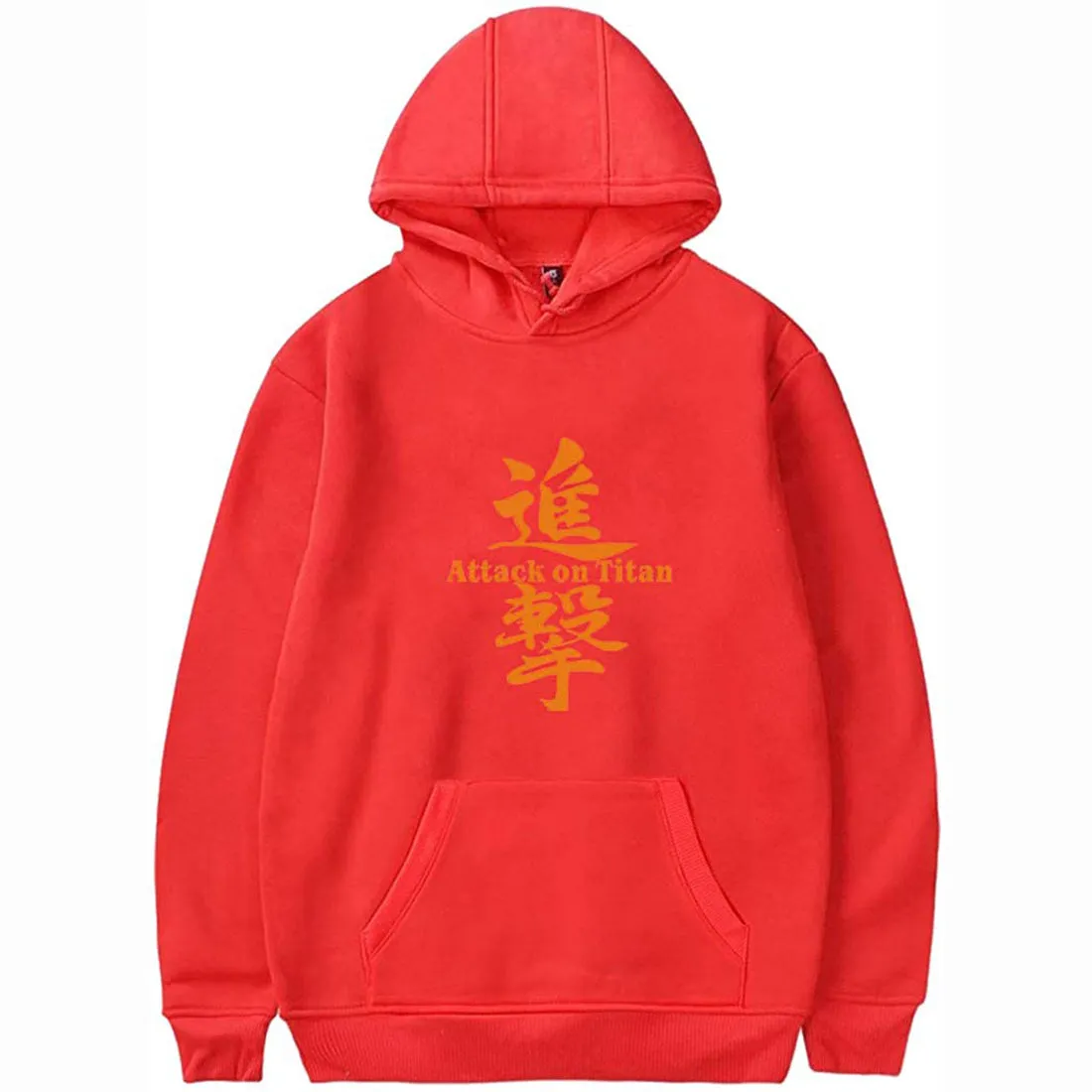 Attack on Titan Unisex Hoodies Casual Hooded Pullover Sweatshirts with Pocket