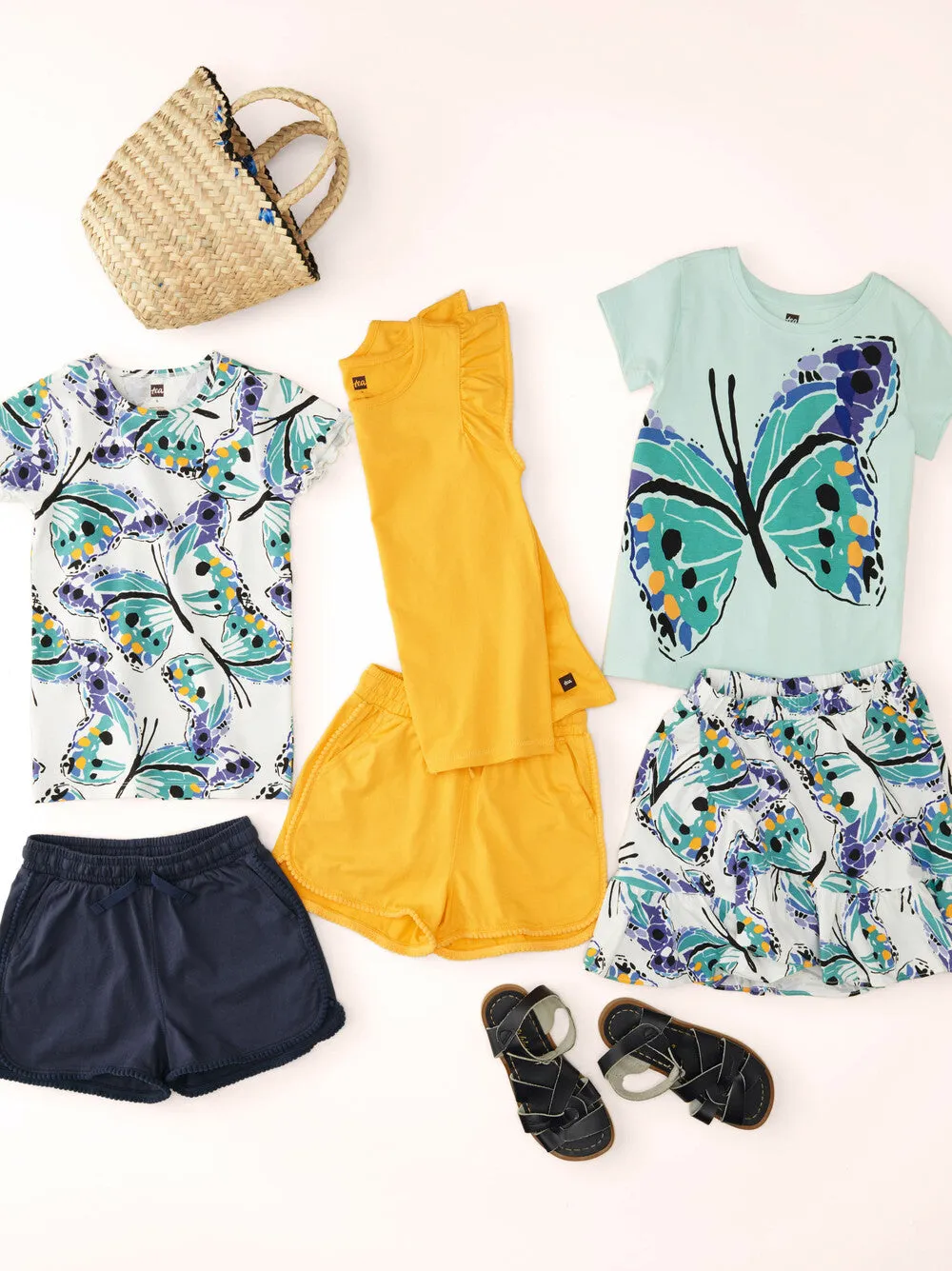 Carnival Butterfly Graphic Tee - Garden Party by Tea Collection