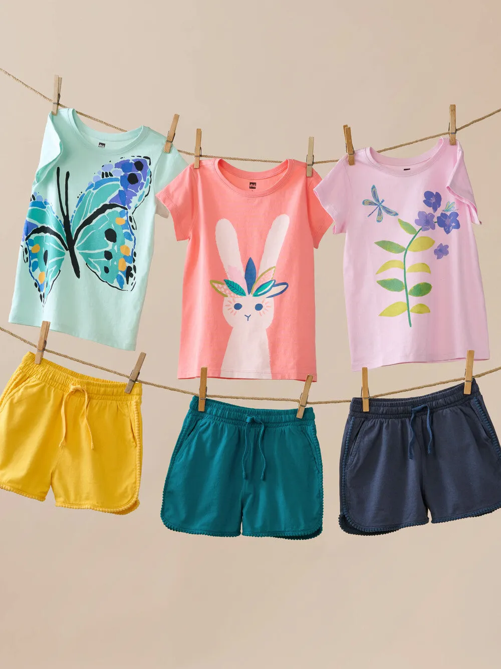 Carnival Butterfly Graphic Tee - Garden Party by Tea Collection
