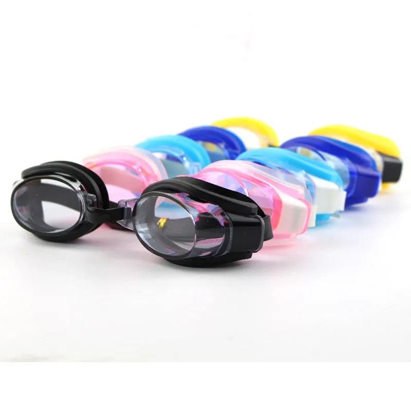 Children Kids Teenagers Adjustable Swimming Goggles Swim Eyewear Eye Glasses Eyeglasses Sports Swimwear w/ Ear Plugs & Nose Clip