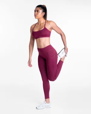 Contour Athleisure Set - Red Plum