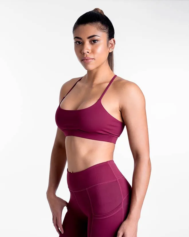 Contour Athleisure Set - Red Plum