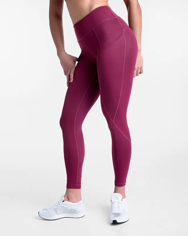 Contour Athleisure Set - Red Plum