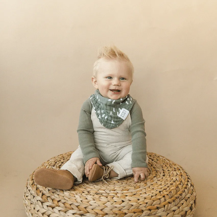 Cotton Muslin Bib, Pines