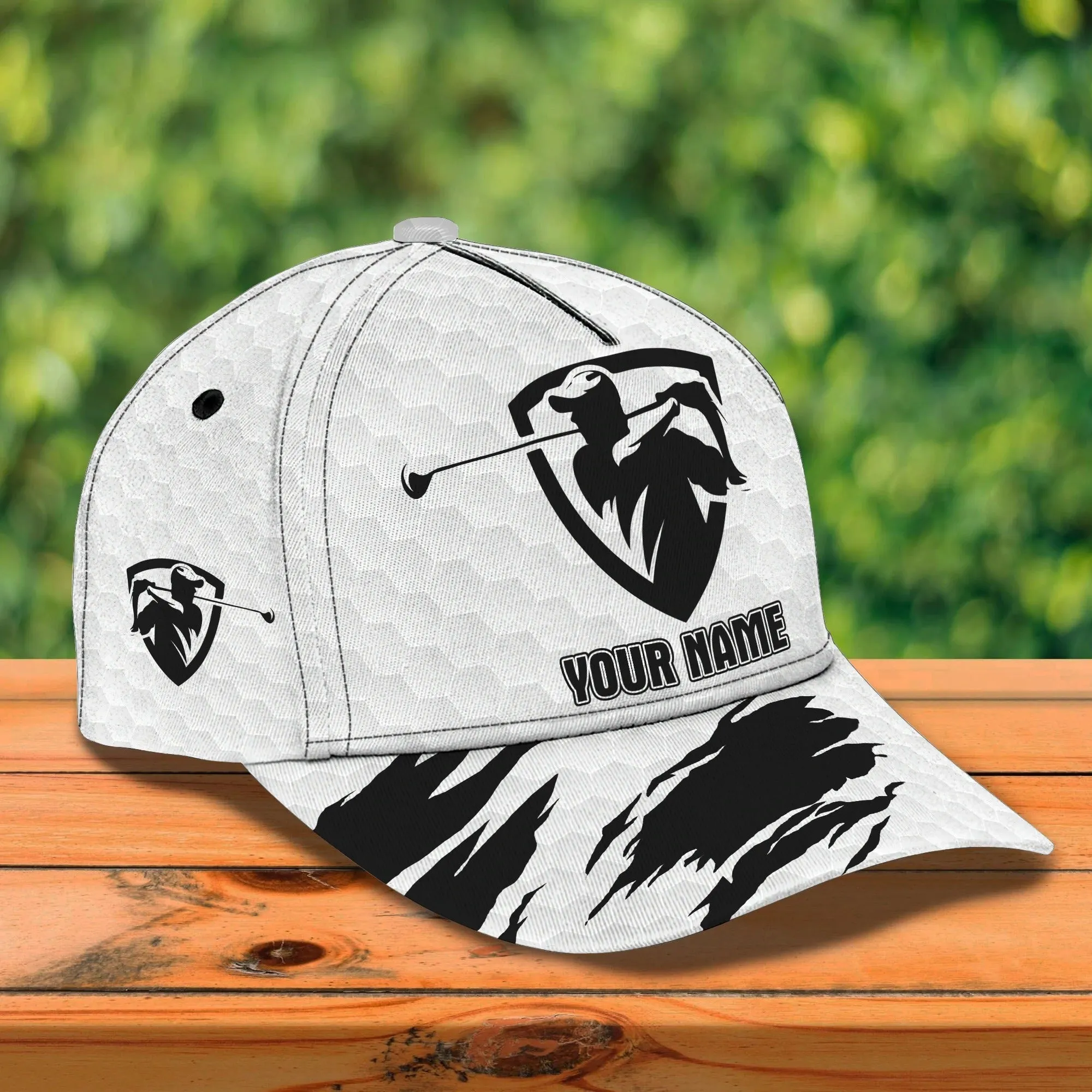 Custom Name 3D Full Print Cap Gifts For A Golf Lover, Golfing Cap Hat For Men, Summer Cap For Golfer
