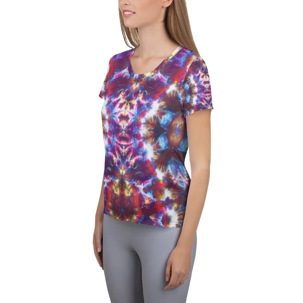 Gargoyle Guardian' All-Over Print Women's Athletic T-shirt (Slim Fit)
