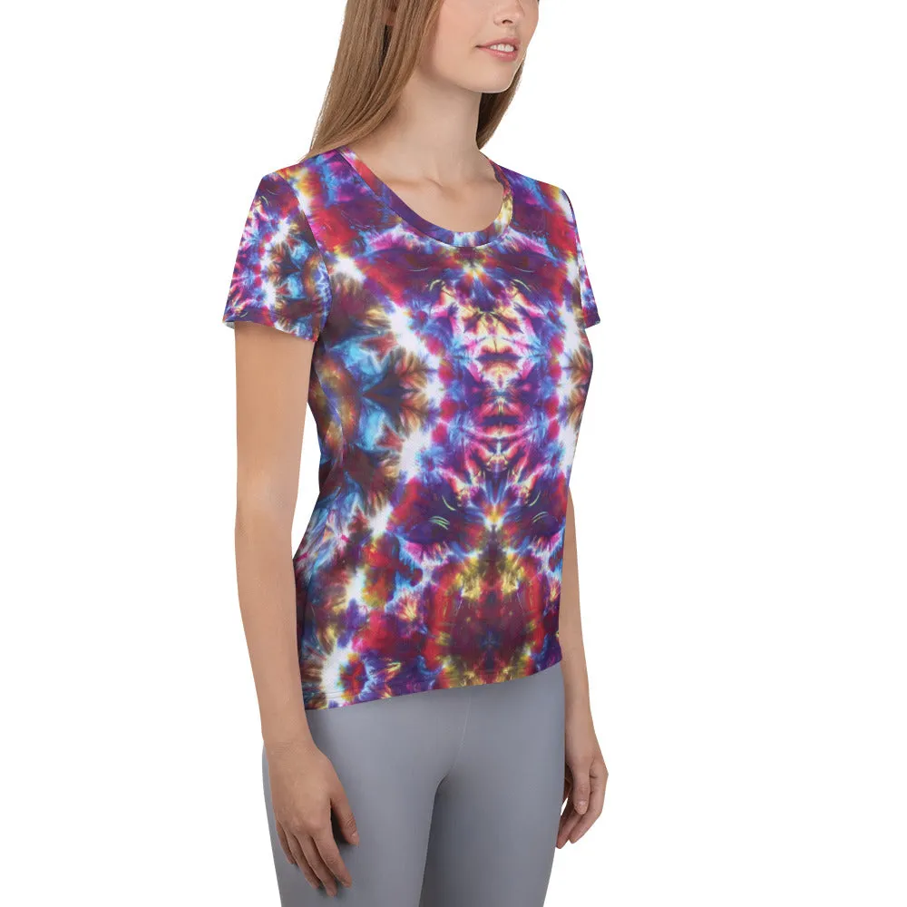 Gargoyle Guardian' All-Over Print Women's Athletic T-shirt (Slim Fit)