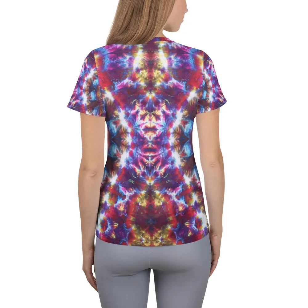Gargoyle Guardian' All-Over Print Women's Athletic T-shirt (Slim Fit)