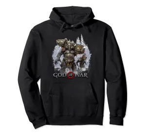 God of War Hoodie - Casual God of War Troll and Drauger Black Hooded Sweatshirt