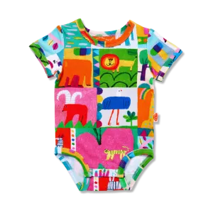 Halcyon Nights Safari Park Short Sleeve Bodysuit