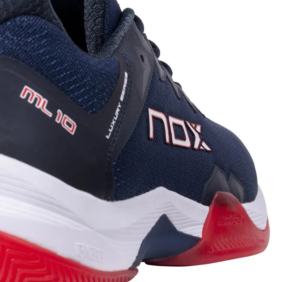 Nox Padel Shoes ML10 HEXA Blue Navy/Red