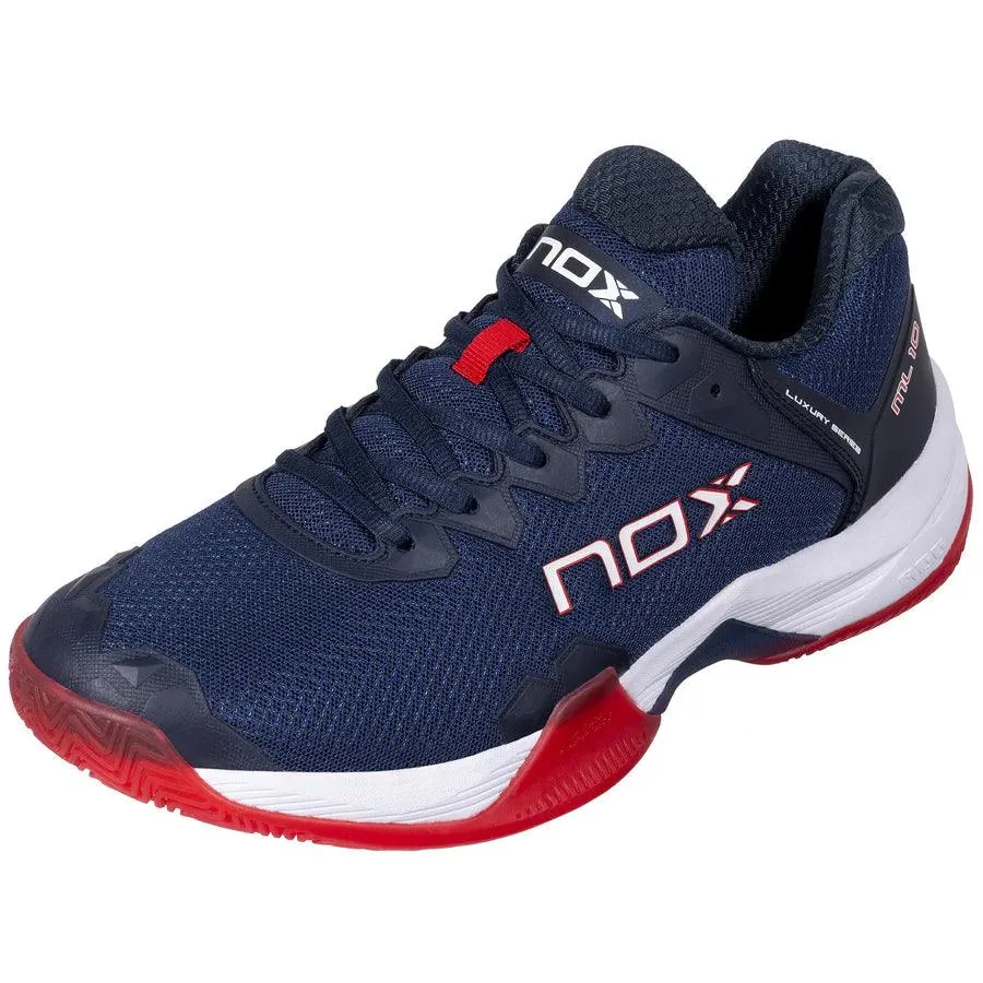 Nox Padel Shoes ML10 HEXA Blue Navy/Red