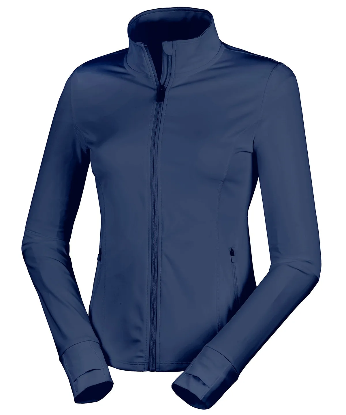 Spiro recycled womens fitness jacket | Navy