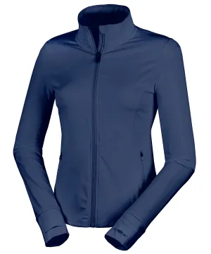 Spiro recycled womens fitness jacket | Navy
