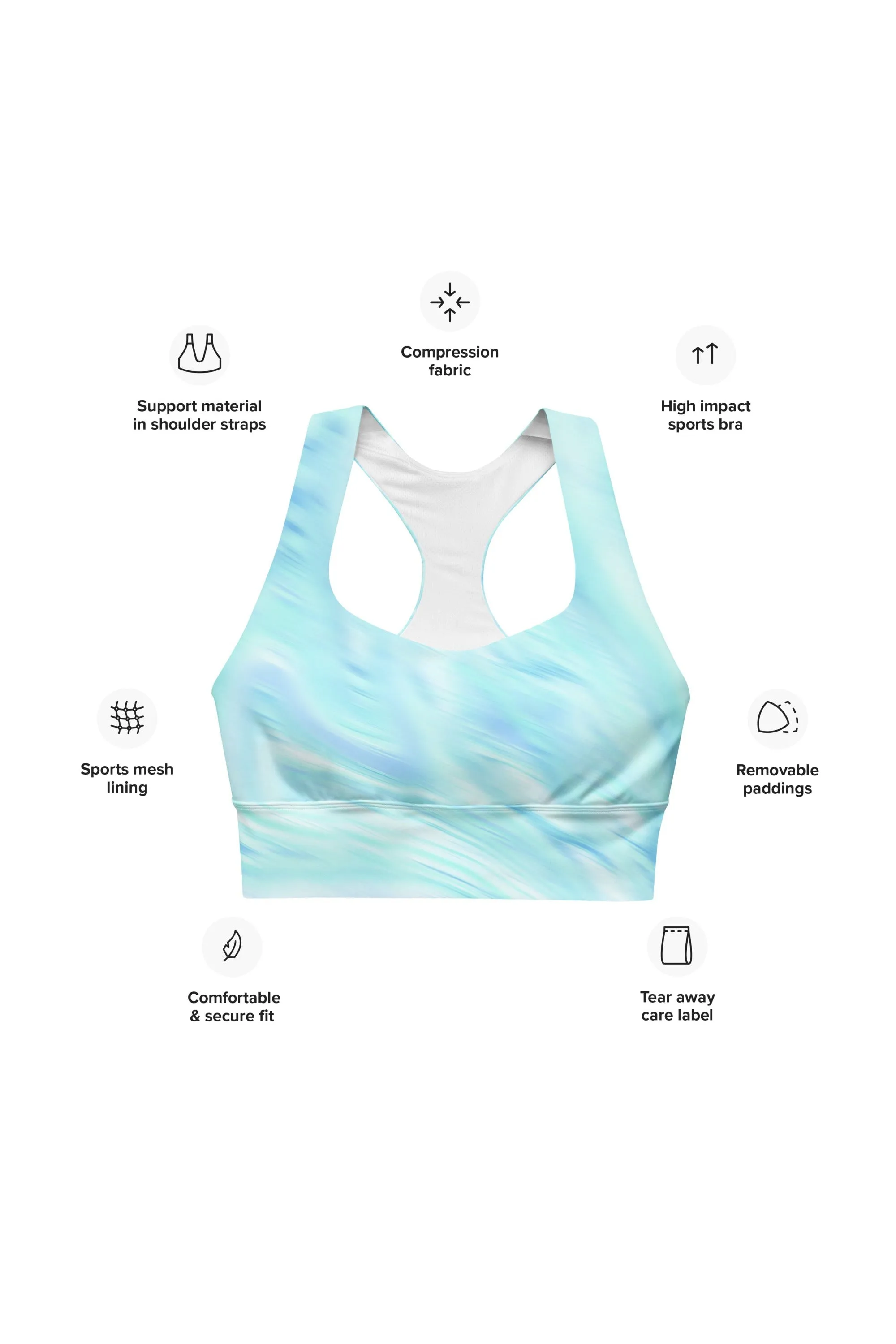 Wai Kona Longline sports bra