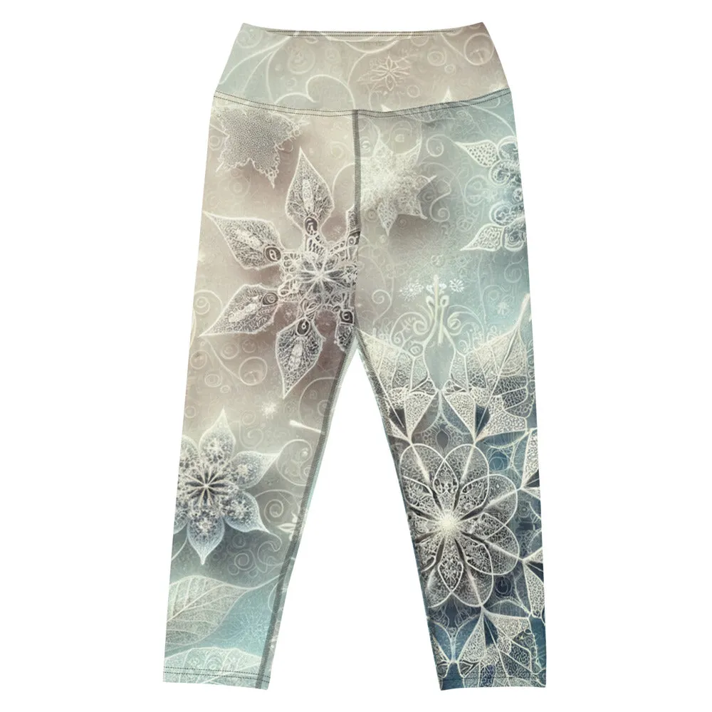 Whimsical Winter Wear Yoga Capri Leggings