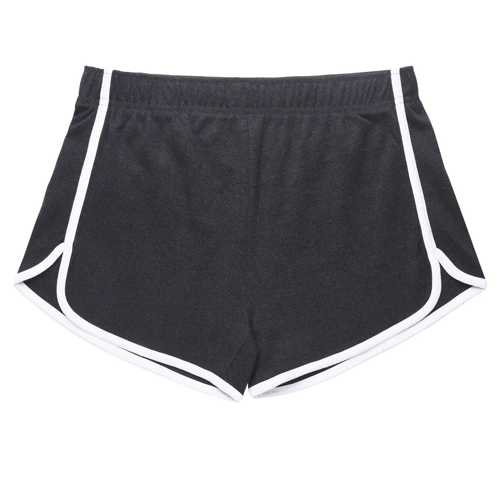 Women's Cotton Dolphin Shorts Casual Athletic Exercise Yoga Sports Dance Grey M